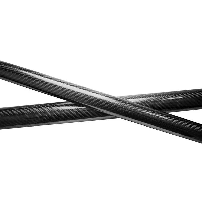 High Strength Carbon Fiber Tube - 25mm x 23mm x 500mm - 3K Roll Wrapped 100% Carbon Tube