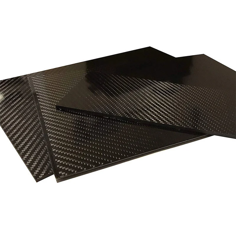 1-4MM Thickness 100X250MM 100% Carbon Fiber Sheet Satin Finish Plate Panel 3K