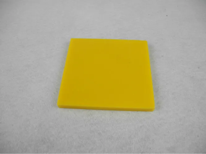 Heat resistance 180 ℃ Nylon Parts , Nylon sheet / Plate bar insulation Yellow